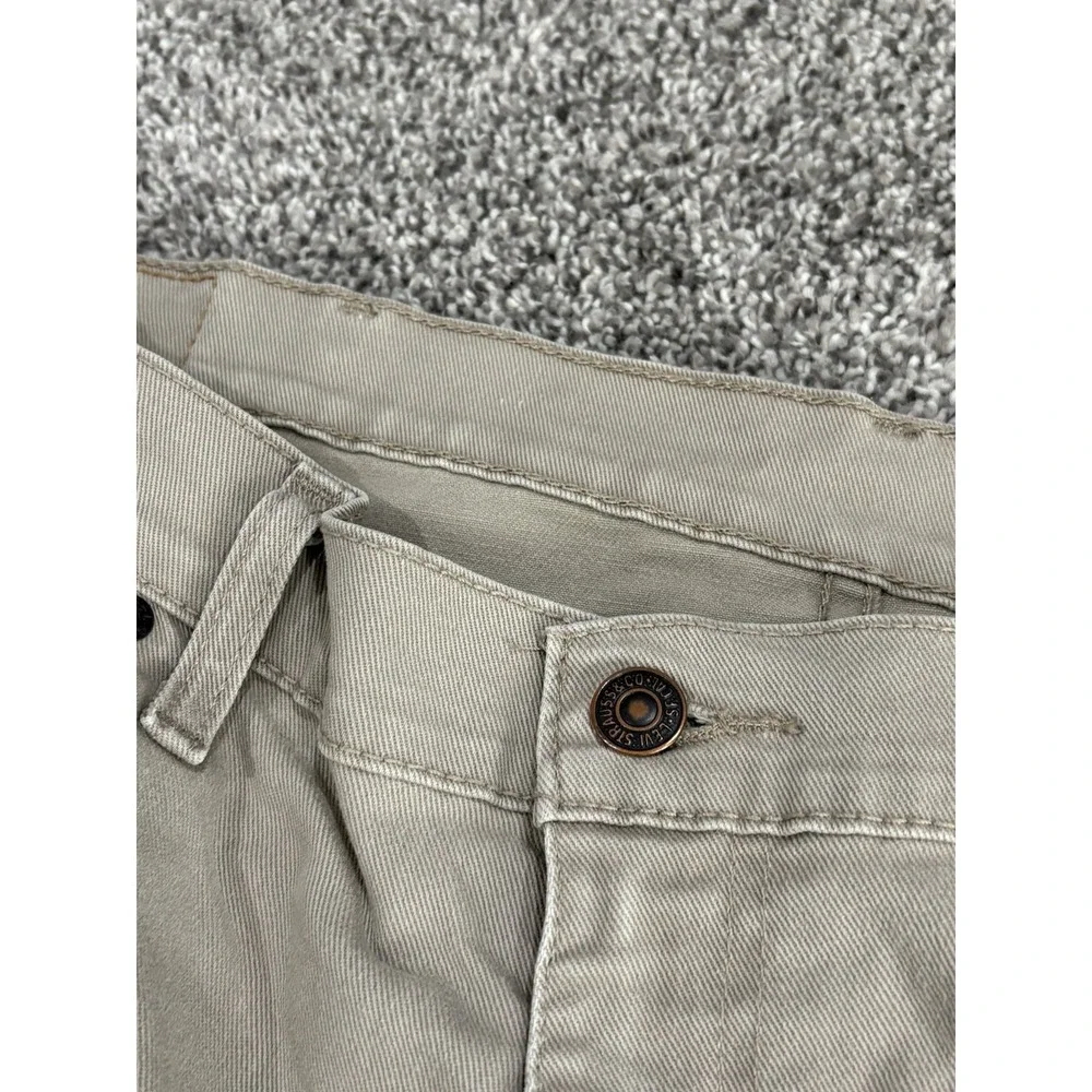 Levis 502 38x32 Pants Mens Light Khaki Tan Straight Leg Lightweight‎